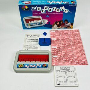 Vintage Selchow & Righter 1987 TV Scrabble Crossword Game Family fun